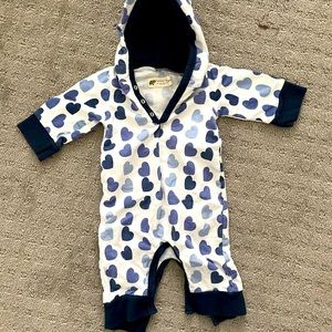 Monica + Andy Hooded Romper (like new!)